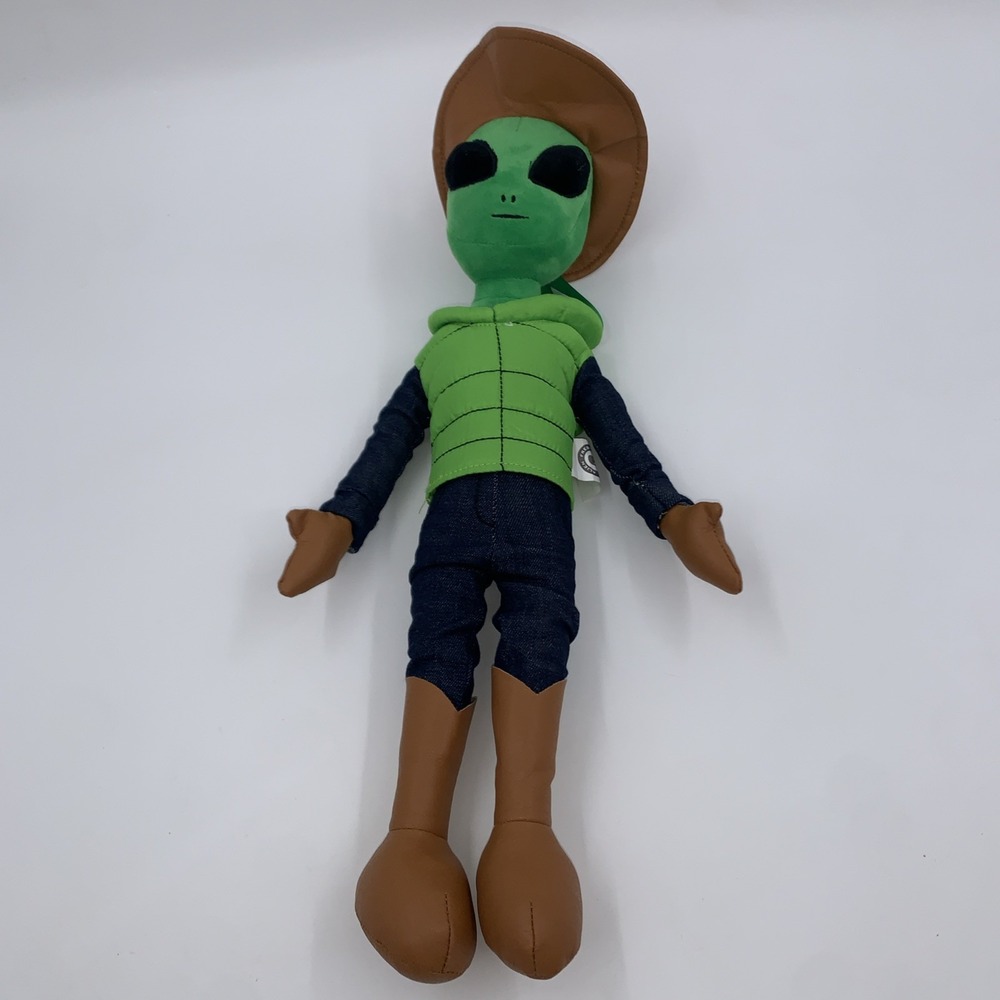 Alien Fresh Jerky Plush Green Space Cowboy Hornet Toy‎ Area 51 Souvenir 19"